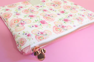 Floral Mouse Pink~Everyday Beauty Pouch