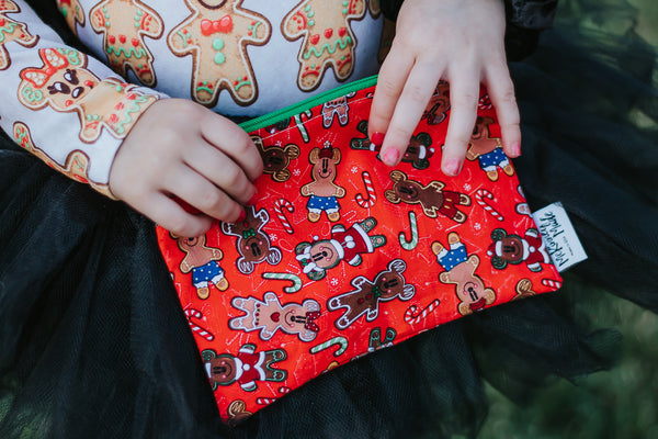 Gingerbread Mouse Red, Reusable Bags