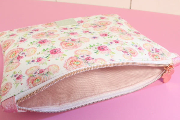 Floral Mouse Pink~Everyday Beauty Pouch